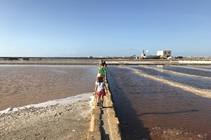 Saline di Trapani con i bambini