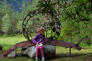 Passeggiate in montagna per bambini d'estate, Ledro Land Art