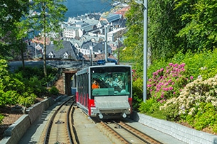 Viaggio alla scoperta dei Vichinghi in Norvegia, Bergen, funicolare