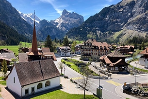 Svizzera, Trenino Verde delle Alpi coni bambini, Kandersteg