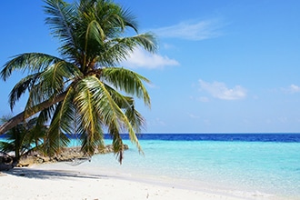 Maldive con bambini, spiaggia