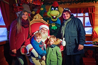 Gardaland Magic Winter, selfie con Babbo Natale