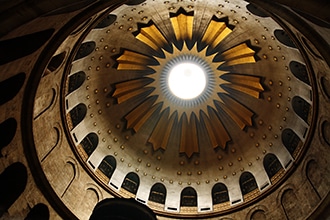 Gerusalemme con bambini, il Santo Sepolcro