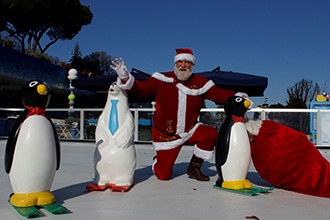 Natale a Luneur Park, la pista di pattinaggio sul ghiaccio