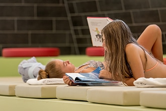 Aqua Dome con i bambini d'inverno, relax