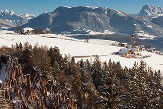 Inverno sul Renon con i bambini, panorama