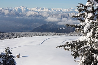 Inverno sul Renon con i bambini, panorama