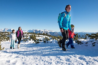 Inverno sul Renon con i bambini, passeggiata invernale