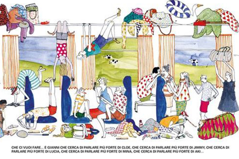 Pagina del libro "Tutti in carrozza"