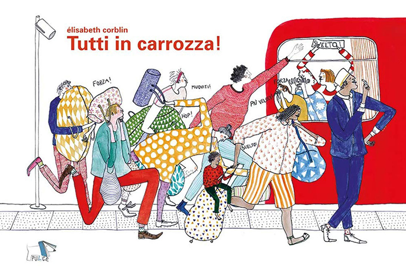 Copertina del libro "Tutti in carrozza"