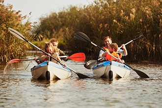 Friuli mare per bambini, in canoa