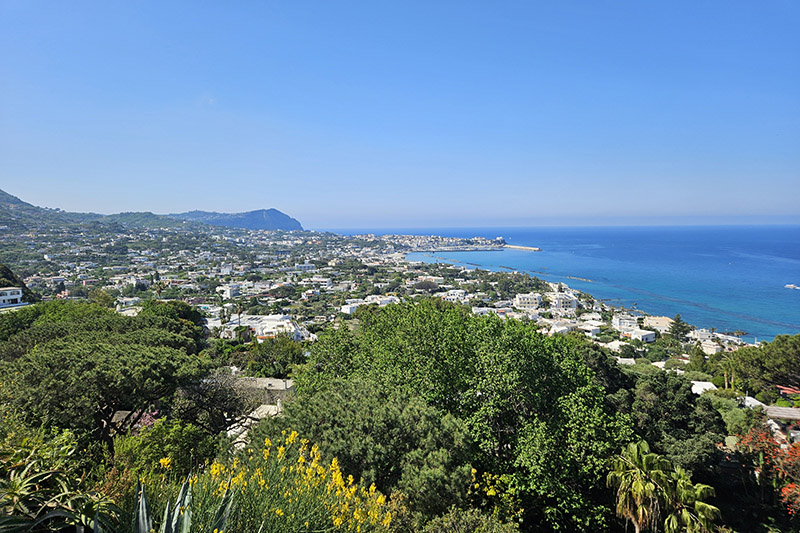 I Giardini La Mortella di Ischia con bambini, panorama