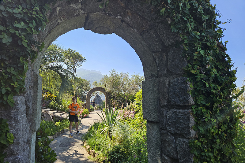 I Giardini La Mortella di Ischia con bambini, giardino superiore