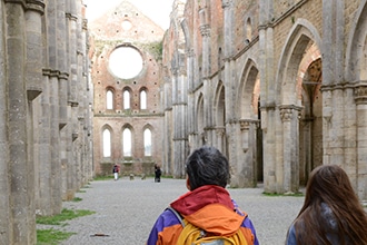 Cammini con bambini Toscana, San Galgano