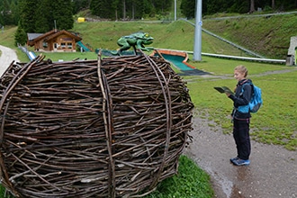 Cammini con bambini, Trentino, foresta dei draghi Latemar