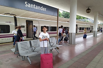 Interrail con bambini, Santander