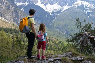 Mini guida trekking con bambini