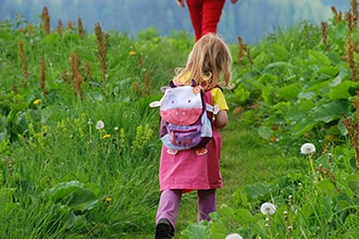 Mini guida trekking con bambini, lo zaino