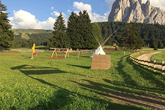 Val Gardena con bambini d'estate, parco giochi Monte Pana