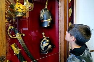 Danubio in bicicletta con bambini, castello di Sigmaringen