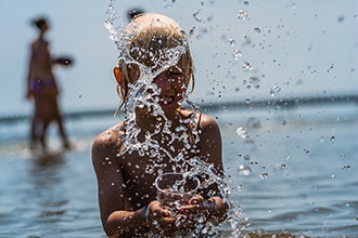 Lidi Ferraresi con bambini, mare