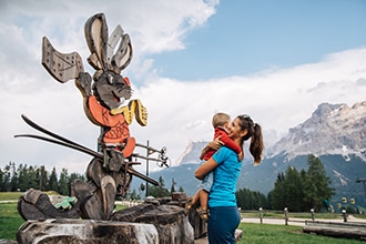 Alta Badia con bambini, parchi in quota, foto di molography