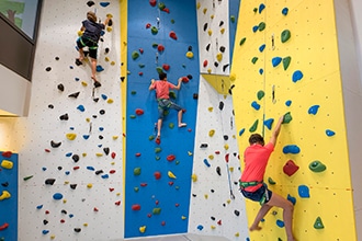 Hotel Quellenhof vicino Merano, parete per arrampicata