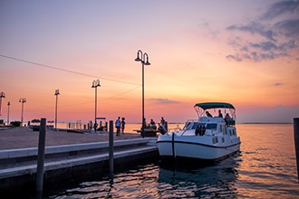 Houseboat in Italia con bambini, gli ormeggi