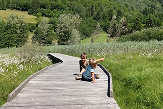 Lago di Ledro con i bambini in estate