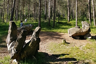 Lago di Ledro con i bambini in estate, Ledro Land Art