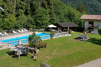 Lago di Ledro con i bambini in estate, Villaggio Val Molini