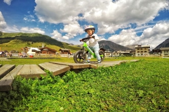 Bicicletta a Livigno con bambini