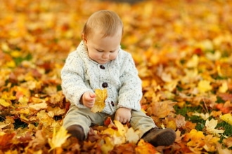 Bambini e foliage