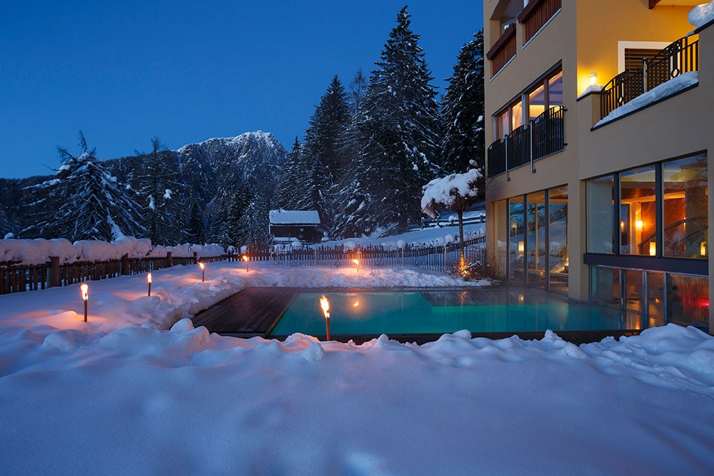 Family hotel Falzeben ad Avelengo, inverno