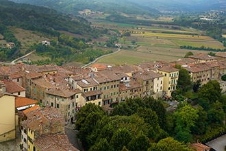 Il Castello di Poppi, vista panoramica