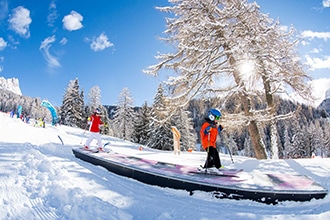 Val Gardena in inverno con i bambini, Funslope Selva