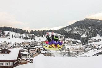 Val Gardena in inverno con i bambini, snowpark Furdenan