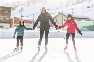 Pattinaggio sul ghiaccio a Livigno