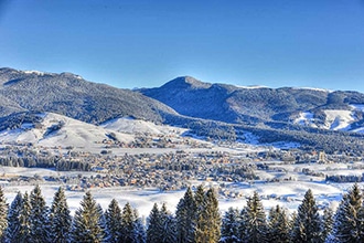 Asiago d'inverno con i bambini, panorama