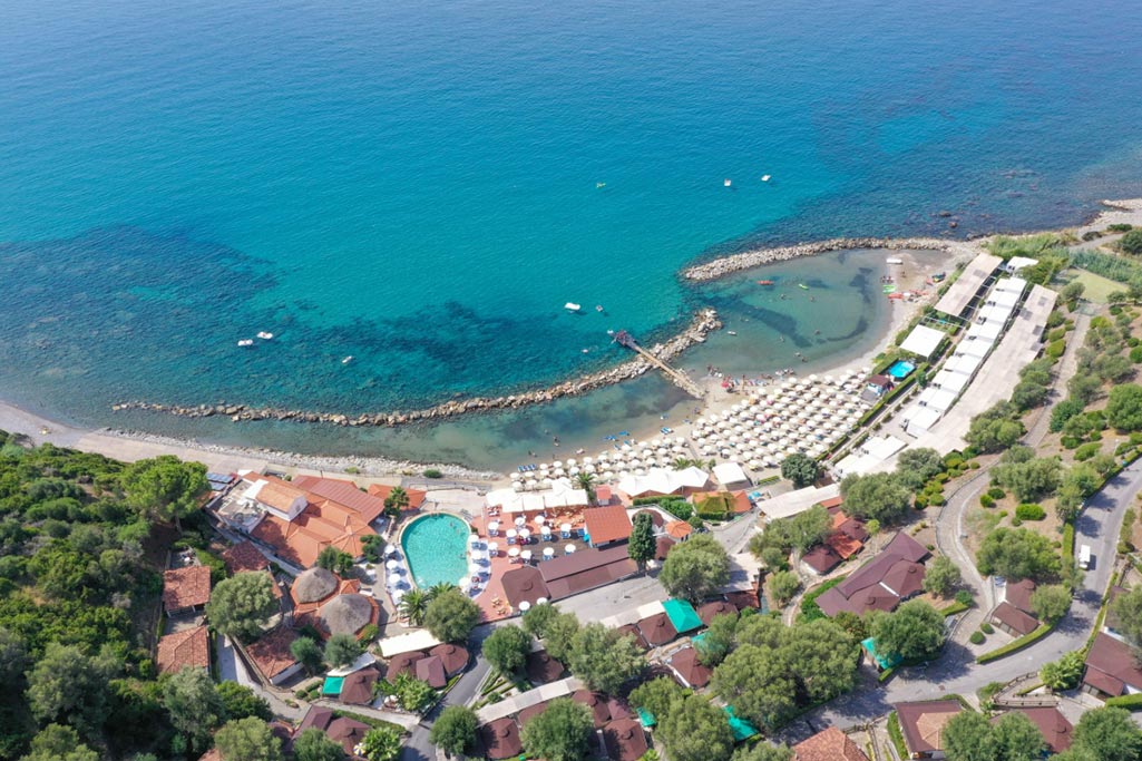 Baia del Silenzio villaggio per bambini in Cilento, panoramica
