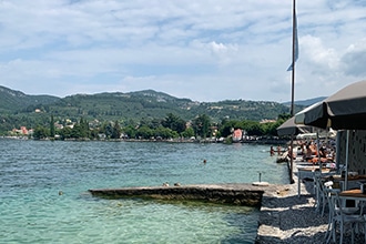 Trekking sul Lago di Garda con i bambini, scorcio sul lago