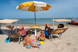 Bellaria Igea Marina per bambini, spiaggia