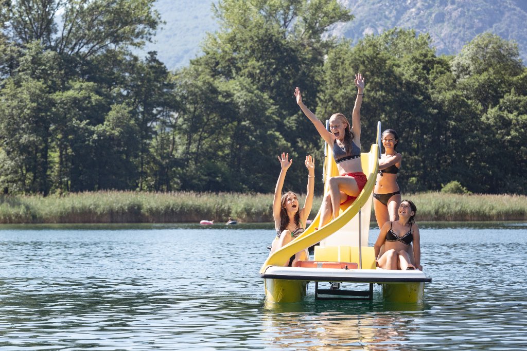 Continental Camping Village sul Lago di Mergozzo per bambini, pedalò