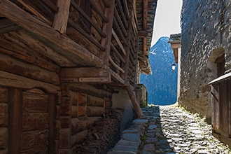 Monterosa con bambini, case Walser