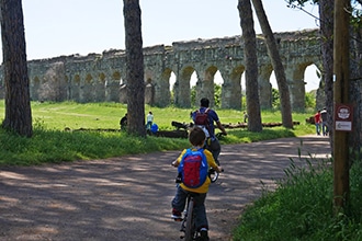 Appia Antica in bici con i bambini, Parco degli Acquedotti