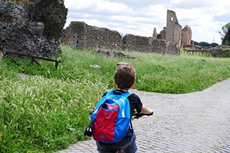 Appia Antica in bici con i bambini