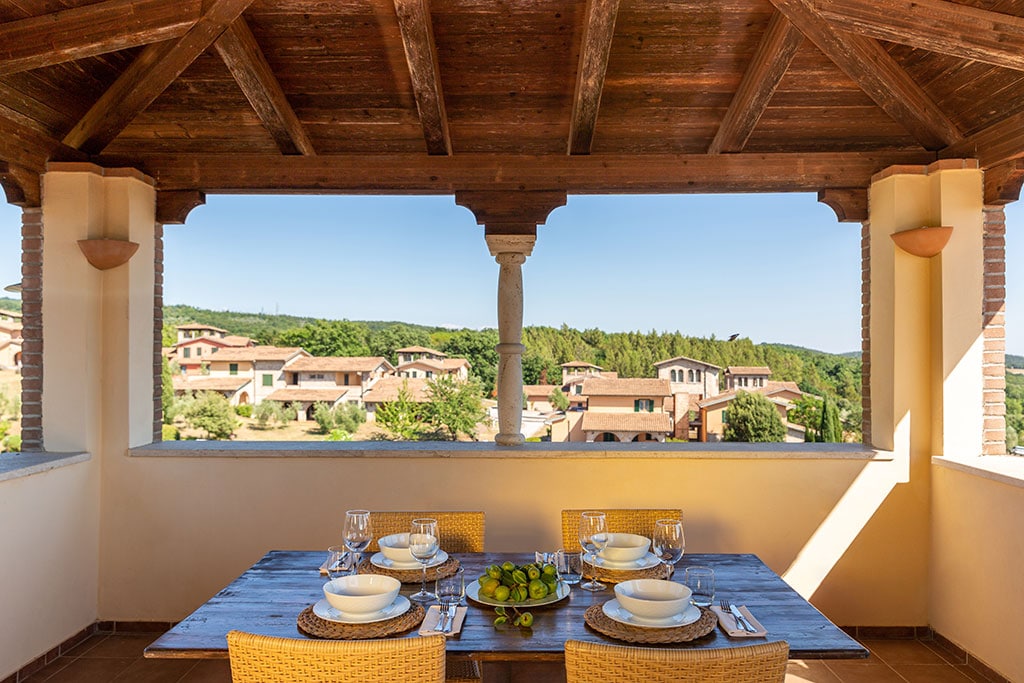 Pian de Mucini Resort in Maremma per bambini, i bellissimi terrazzi