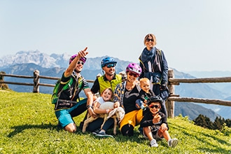 Estate attiva per i bambini in Trentino, attività family in MTB