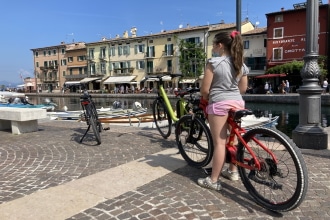 Lazise in bicicletta