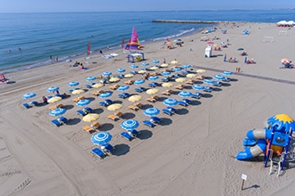 Camping Village Mediterraneo a Cavallino Treporti, spiaggia